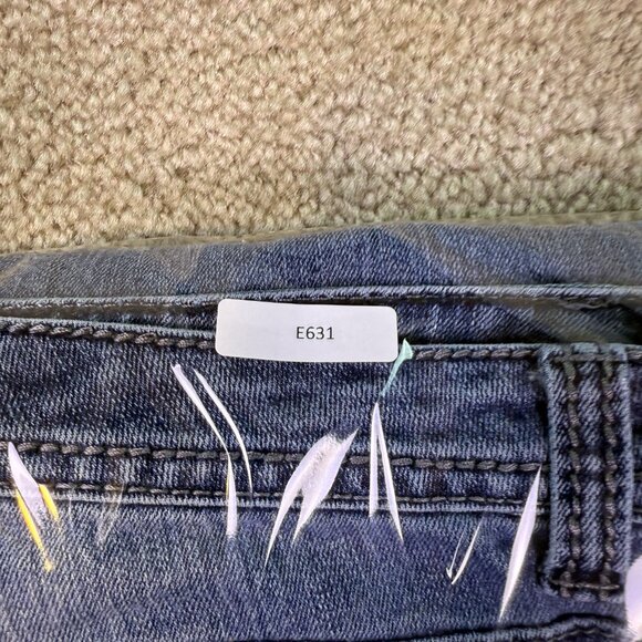Nine West Women's Bootcut Blue Jeans Size 6/28 Flap Pockets Mid Rise 32x31 E631 - Picture 13 of 13